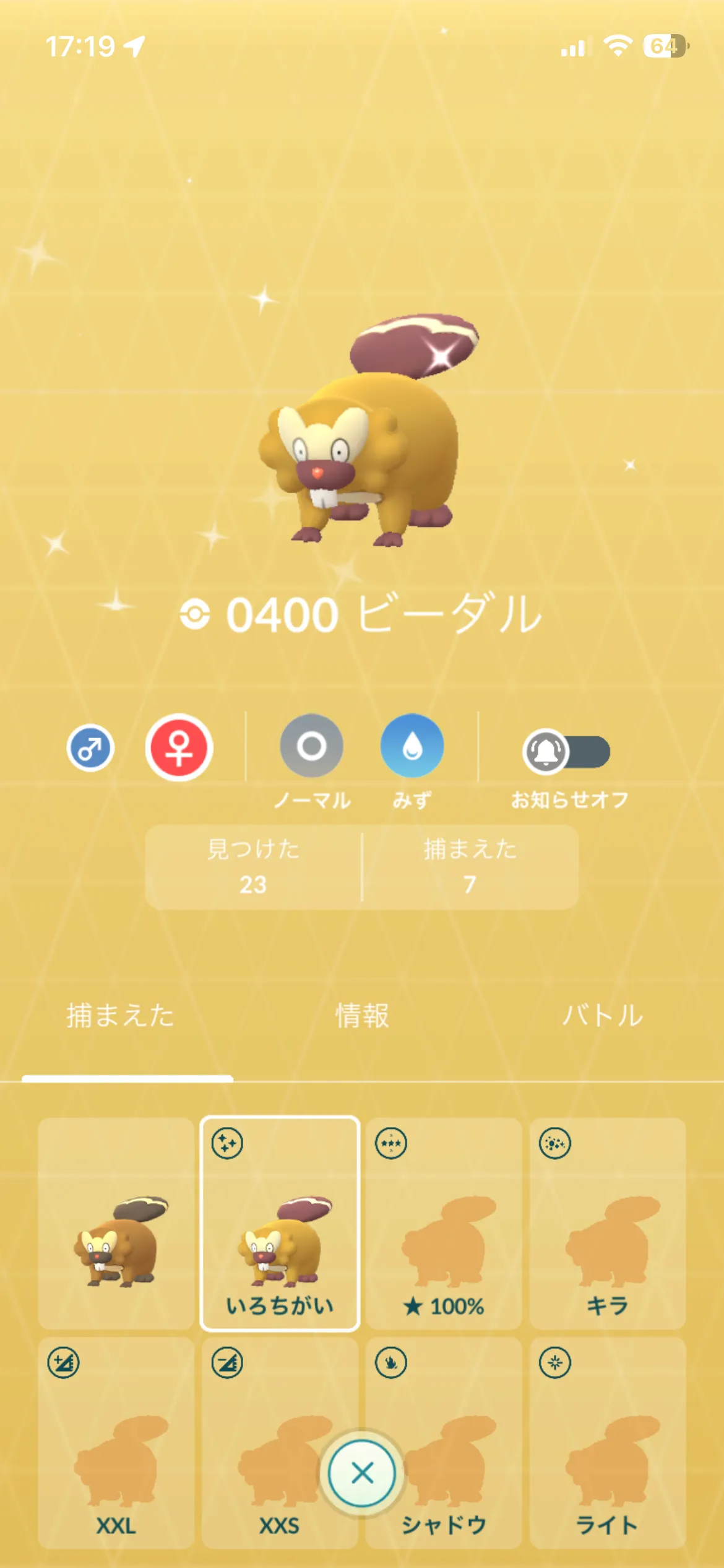色違いのビーダル(GO)