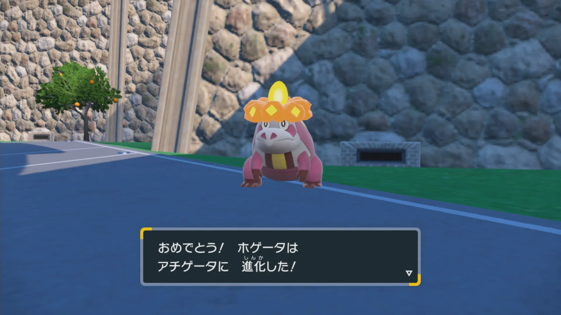 色違いアチゲータへの進化(SV)